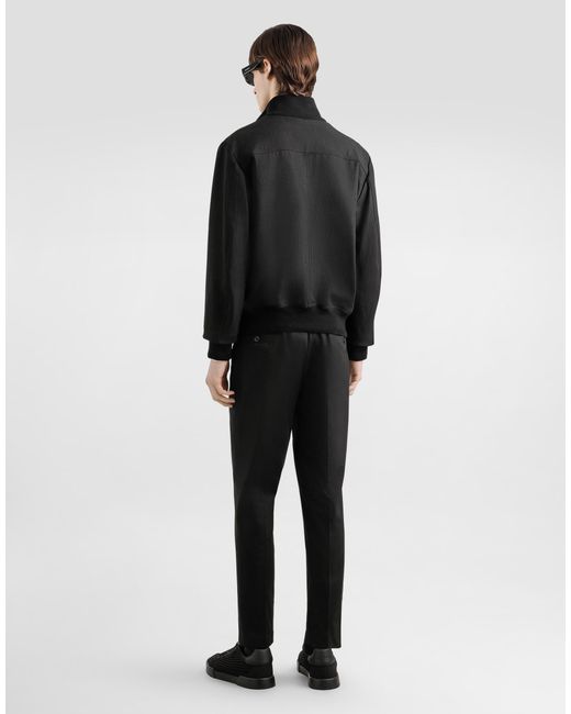 Dolce & Gabbana Black Multi-Pocket Button-Up Jacket for men