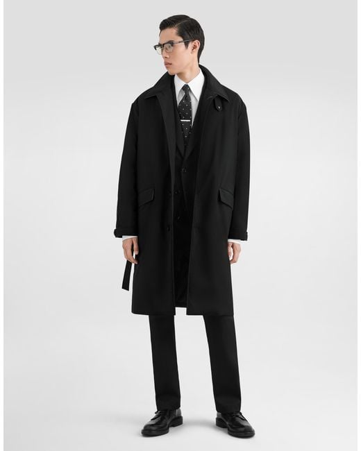 Dolce & Gabbana Black Taormina Single-Breasted Jacket for men