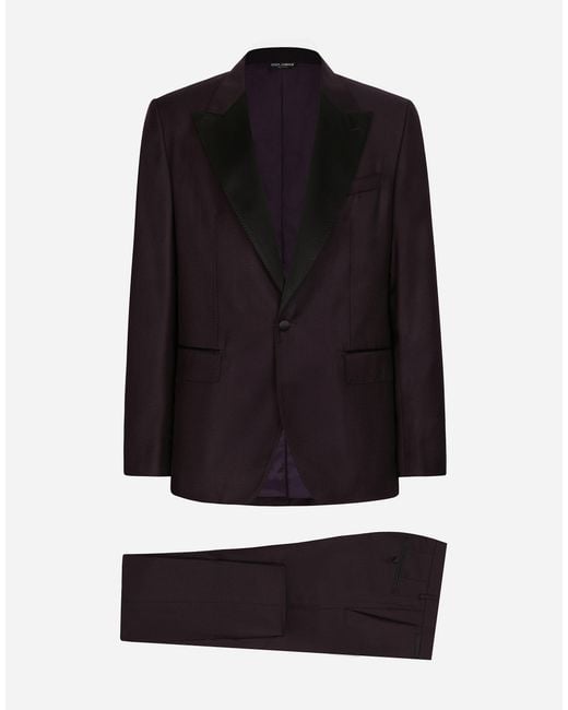 Dolce & Gabbana Black Single-Breasted Tuxedo Suit for men