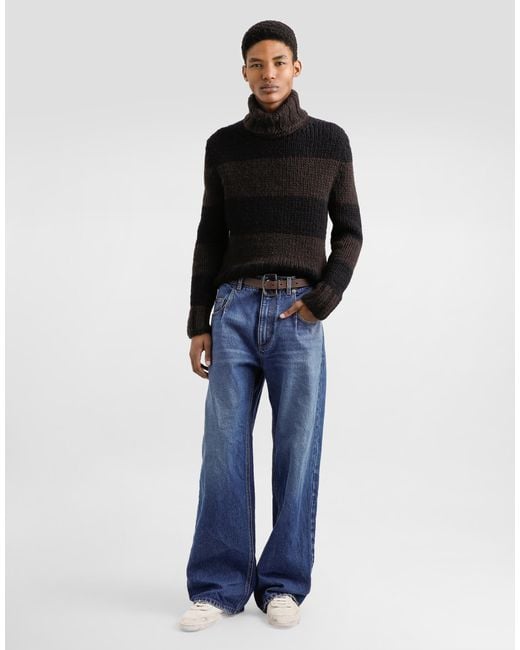 Dolce & Gabbana Wool Blend Turtleneck in Black für Herren