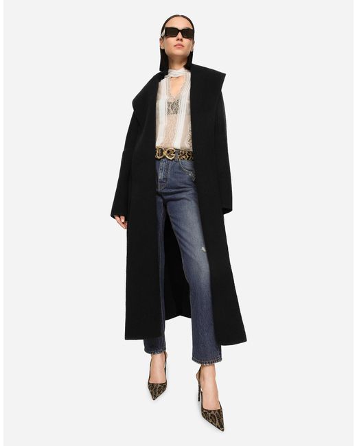Dolce & Gabbana Blue High-Rise Straight Jeans
