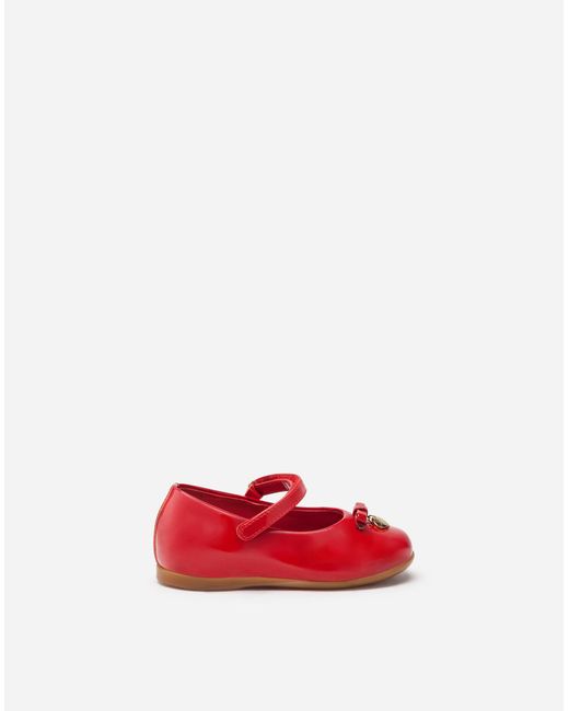 Dolce & Gabbana Painted Mary Jane Ballet Shoe in Red Lyst