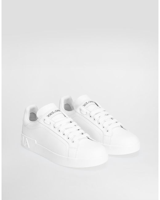 Dolce & Gabbana ポルトフィーノ スニーカー カーフスキン White