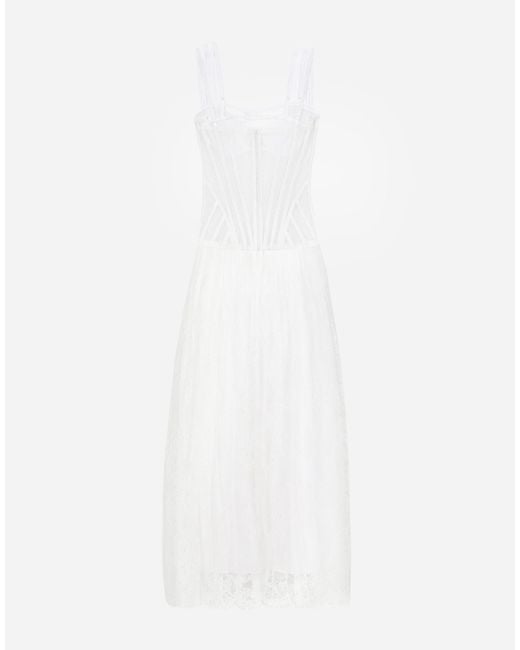 Dolce & Gabbana White Abito