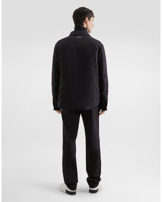 メンズ Dolce & Gabbana Chevron Flannel Joggers Black
