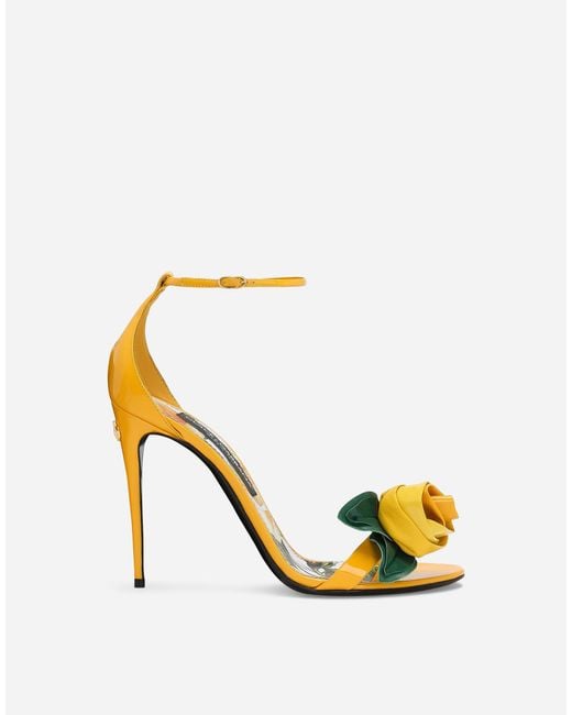 Dolce & Gabbana サンダル エナメル Metallic