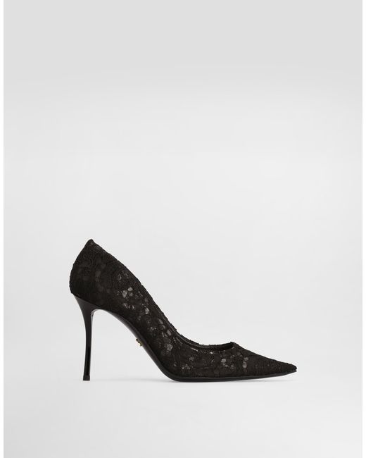 Dolce & Gabbana White Lace Pumps