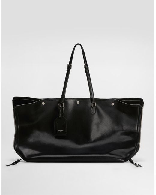 Atene Calfskin Shopping Bag Dolce & Gabbana pour homme en coloris Black