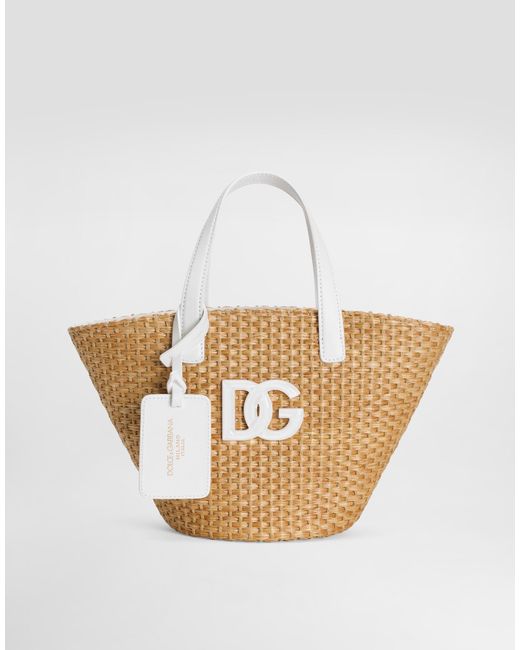 Dolce & Gabbana White Coffa Bag With Dg Logo