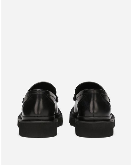 メンズ Dolce & Gabbana モカシン バフカーフスキン Black