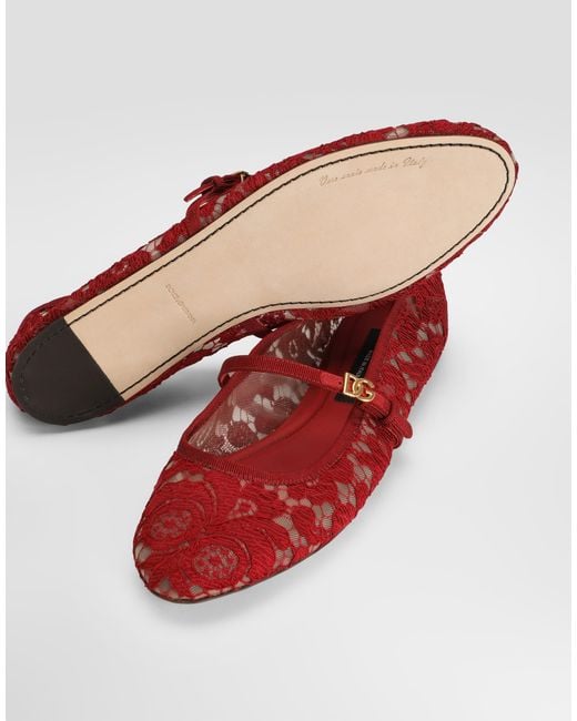 Dolce & Gabbana Red Ballerina