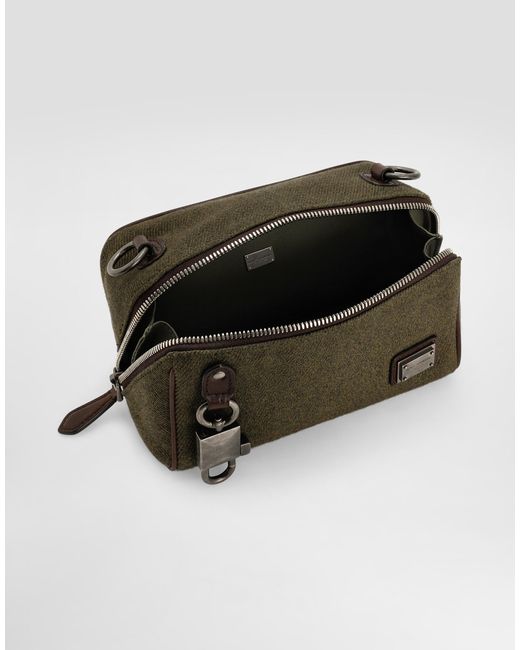 Dolce & Gabbana Multicolor Lock Fabric Crossbody Bag for men