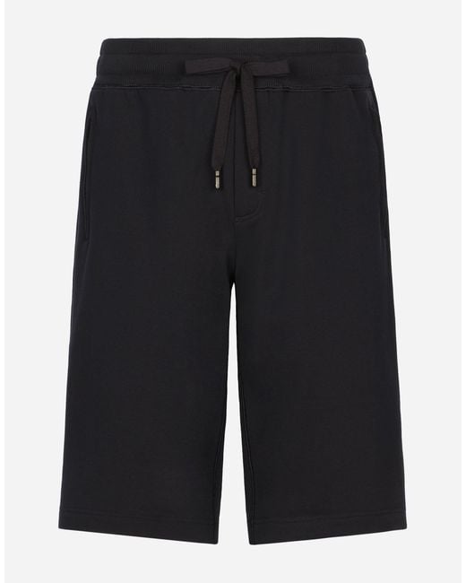 Dolce & Gabbana Black Bermuda for men