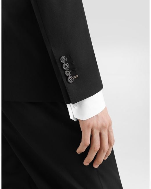 Dolce & Gabbana Black Taormina Single-Breasted Jacket for men