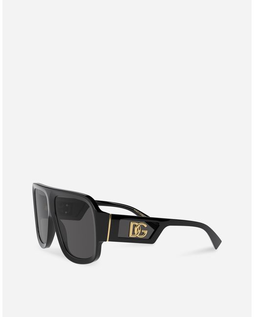 Dolce & Gabbana Dg Crossed Sunglasses in Gray für Herren