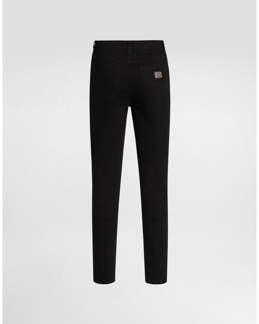 Pantalon En Denim À 5 Poches Dolce & Gabbana en coloris Black