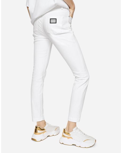 Dolce & Gabbana White Audrey Jeans