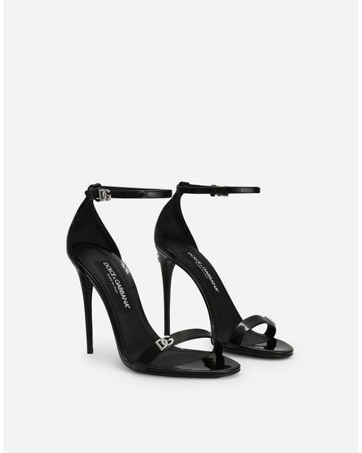 Dolce & Gabbana Black Sandalo