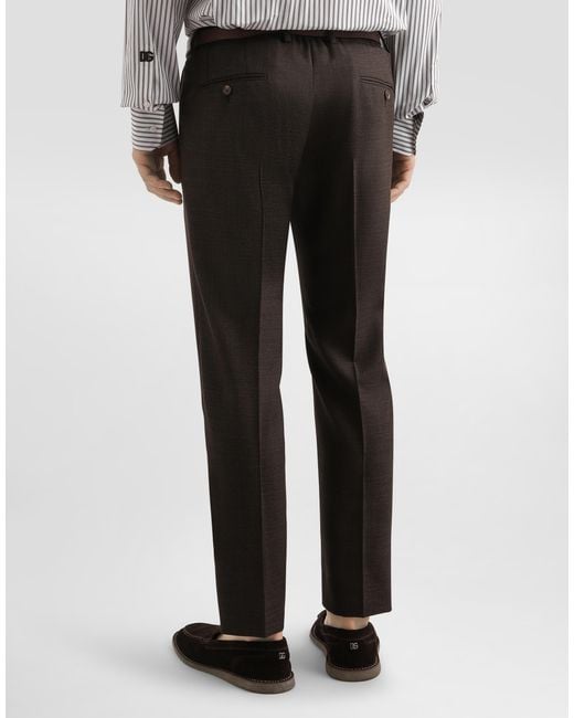 Dolce & Gabbana Wollhose in Black für Herren