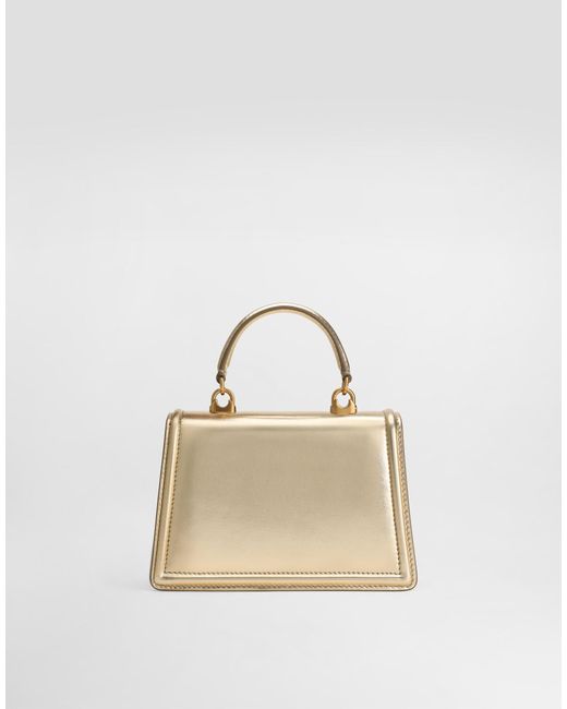 Dolce & Gabbana Devotion バッグ スモール モルドレ ナッパレザー Natural