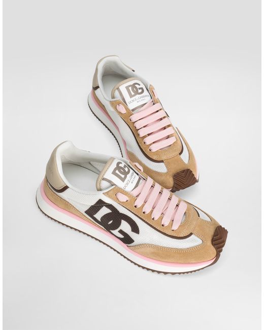 Dolce & Gabbana Multicolor Mixed-Material Dg Cushion Sneakers