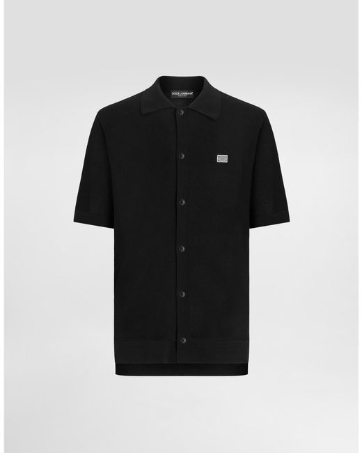 Dolce & Gabbana Black Cotton Shirt With Tag for men
