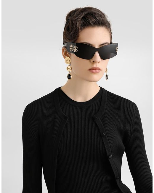 Dolce & Gabbana Black Cashmere Cardigan