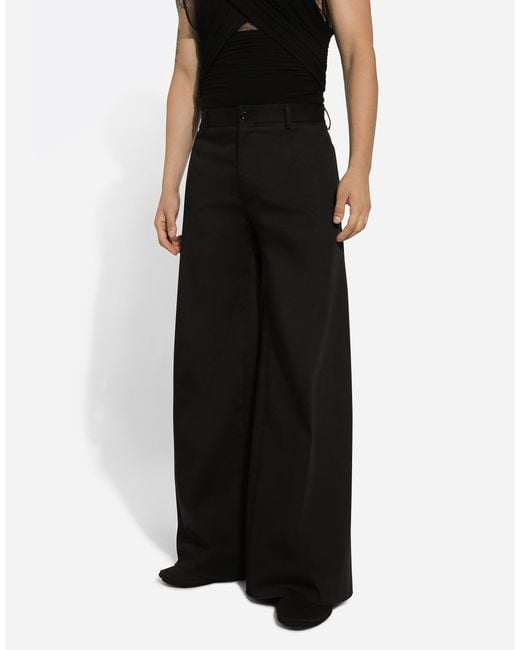 Dolce & Gabbana Black Pantalone for men