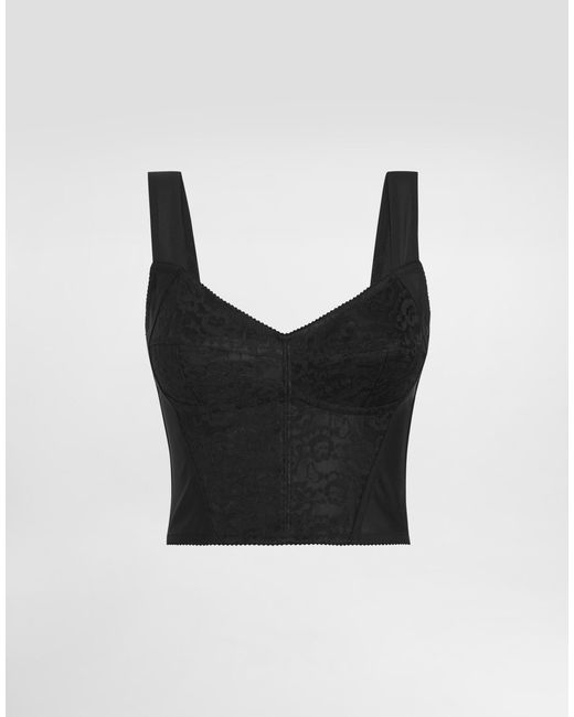 Dolce & Gabbana Women's Blue Shaper Corset Bustier Top