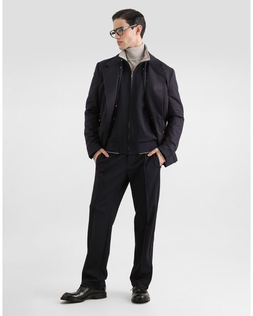 Dolce & Gabbana Black Jersey Jogging Trousers for men