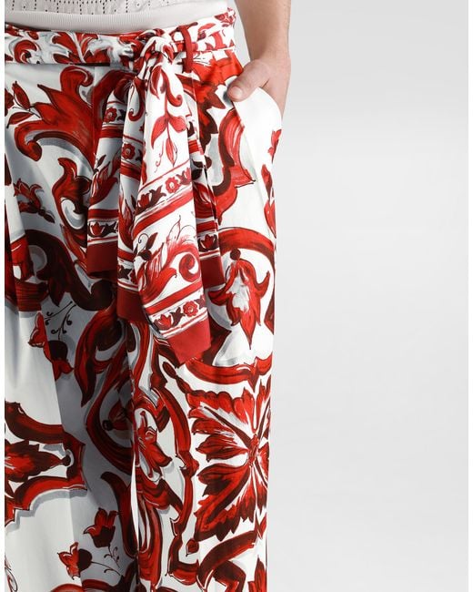 Dolce & Gabbana Red Pantalone for men
