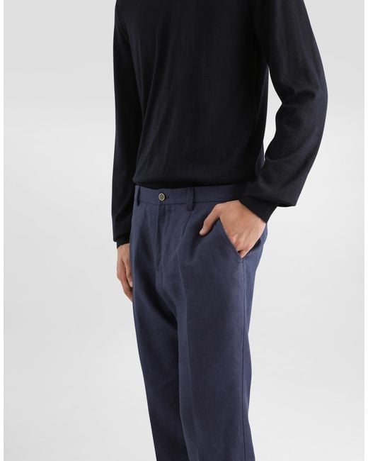 Dolce & Gabbana Blue Pantalone for men