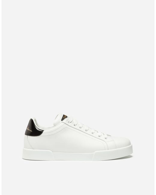 Dolce & Gabbana Natural Leather Portofino Sneakers - Women for men