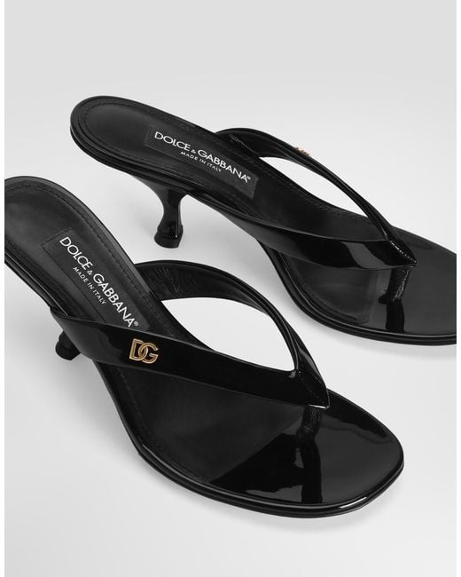 Dolce & Gabbana Black Sandalo