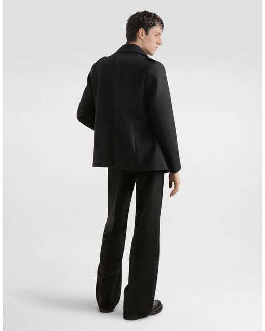 Dolce & Gabbana Black High-Neck Wool Pullover for men