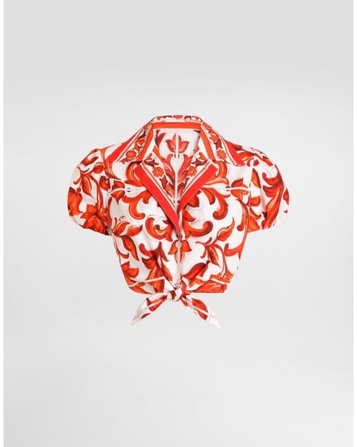 Dolce & Gabbana Red Camicia