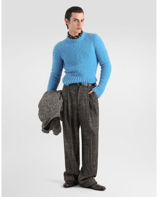 Jersey Efecto Bouclé Dolce & Gabbana de hombre de color Blue