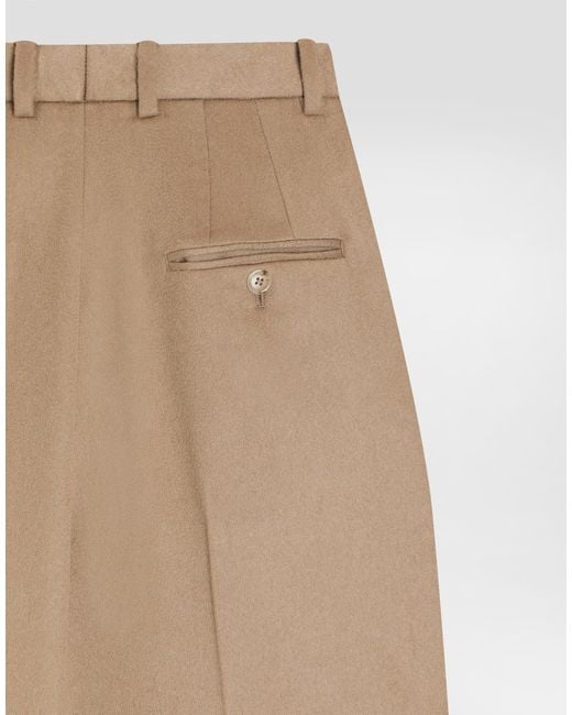 Dolce & Gabbana Natural Cashmere Trousers
