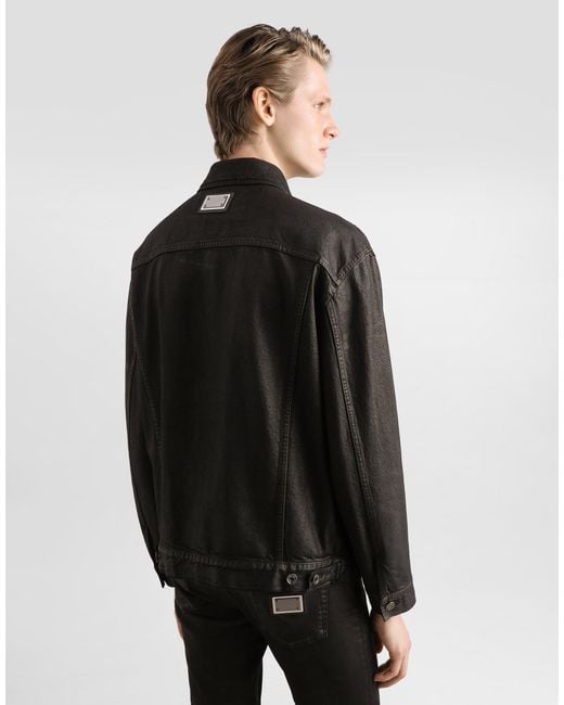 Dolce & Gabbana Black Denim Jacket for men