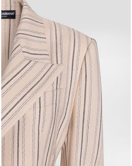 Dolce & Gabbana Natural Single-Breasted Jacket