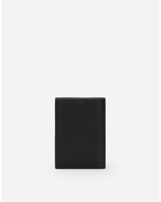 Dolce & Gabbana White Deerskin-print Calfskin Passport Holder for men