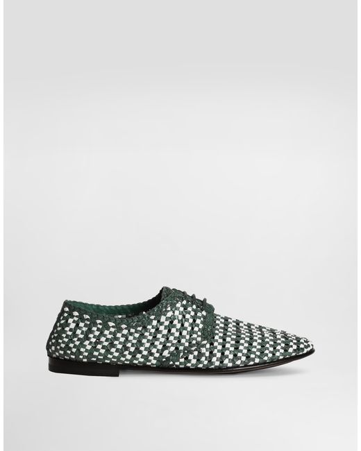 Dolce & Gabbana Multicolor Leather Derby Shoes for men