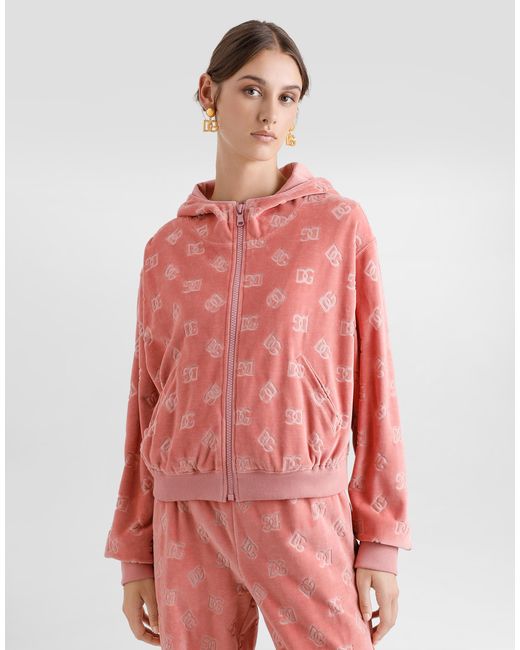 Dolce & Gabbana Pink Logo Hoodie