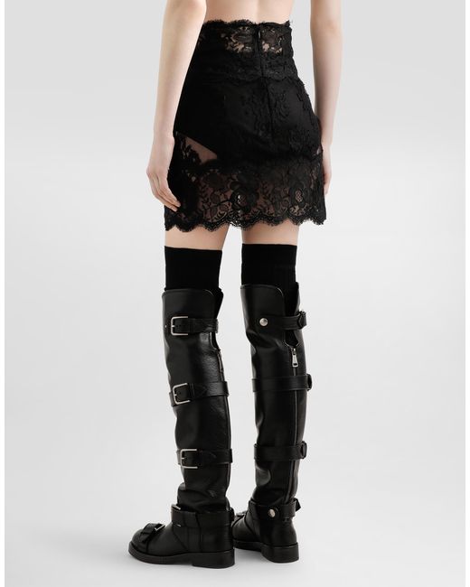 Dolce & Gabbana Black Short Skirt