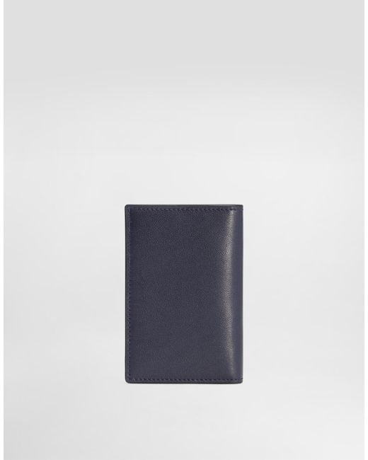 Dolce & Gabbana Kartenetui mit Logo-Stempel in Blue für Herren