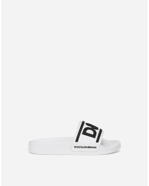 Sandalia Playera De Goma Dolce & Gabbana de hombre de color White