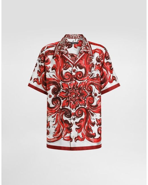 Dolce & Gabbana Red Camicia for men