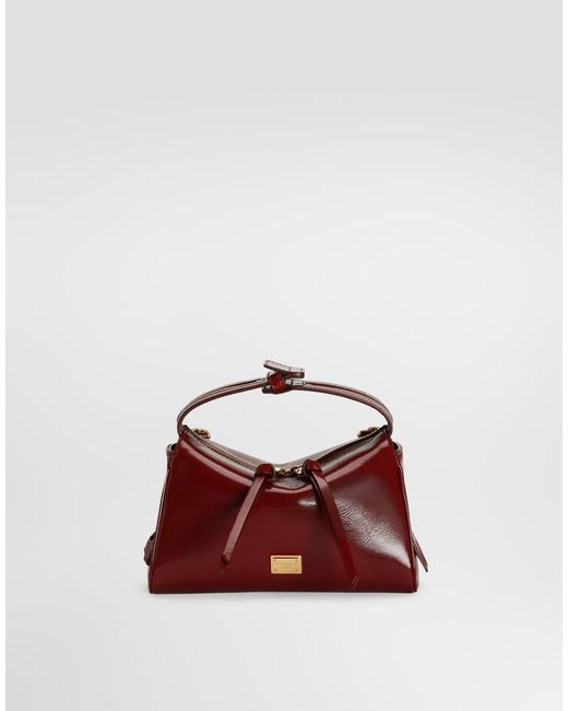 Dolce & Gabbana Red Vittoria Calfskin Handbag