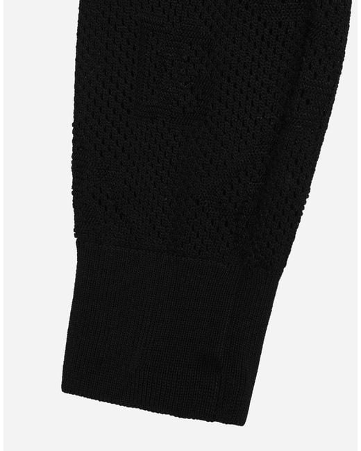 Dolce & Gabbana Black Round-Neck Knitwear