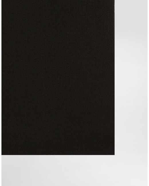 Dolce & Gabbana Black Wool Pencil Skirt